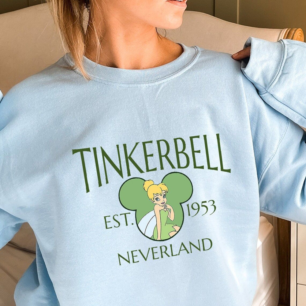 Tinkerbell Est 1953 Mickey Ear Disney Sweatshirt, Disney Tinkerbell Sweatshirt, Disney matching family hoodie, Women Gifts, Tinkerbell Sweat.jpg