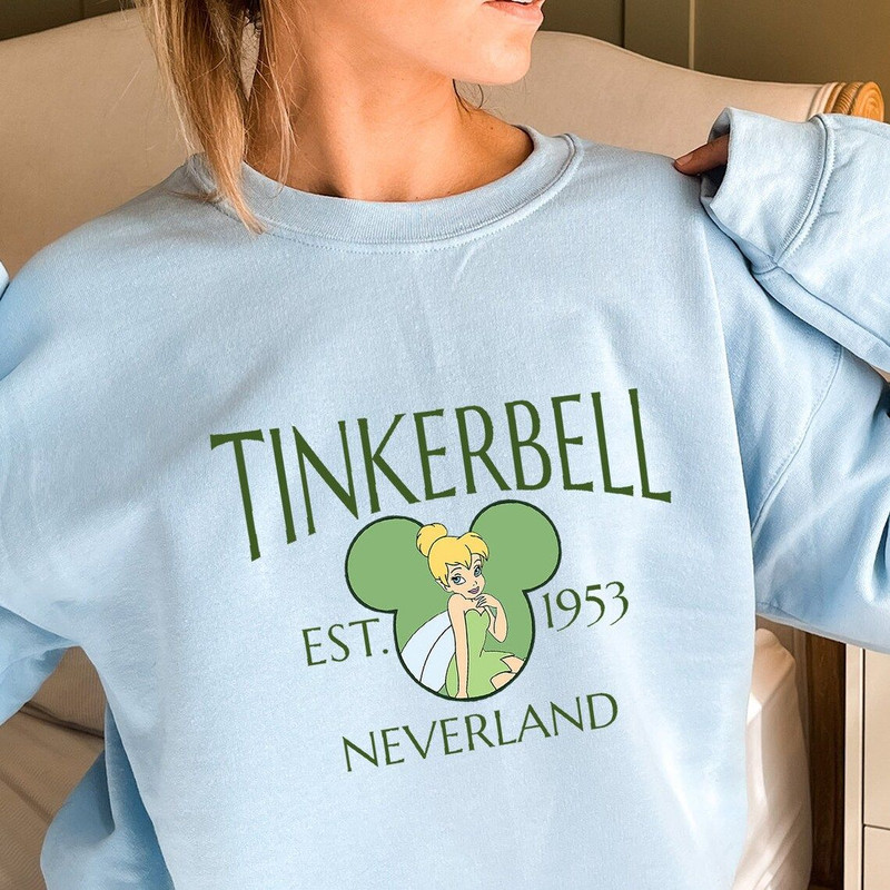 Tinkerbell Est 1953 Mickey Ear Disney Sweatshirt, Disney Tinkerbell Sweatshirt, Disney matching family hoodie, Women Gifts, Tinkerbell Sweat.jpg