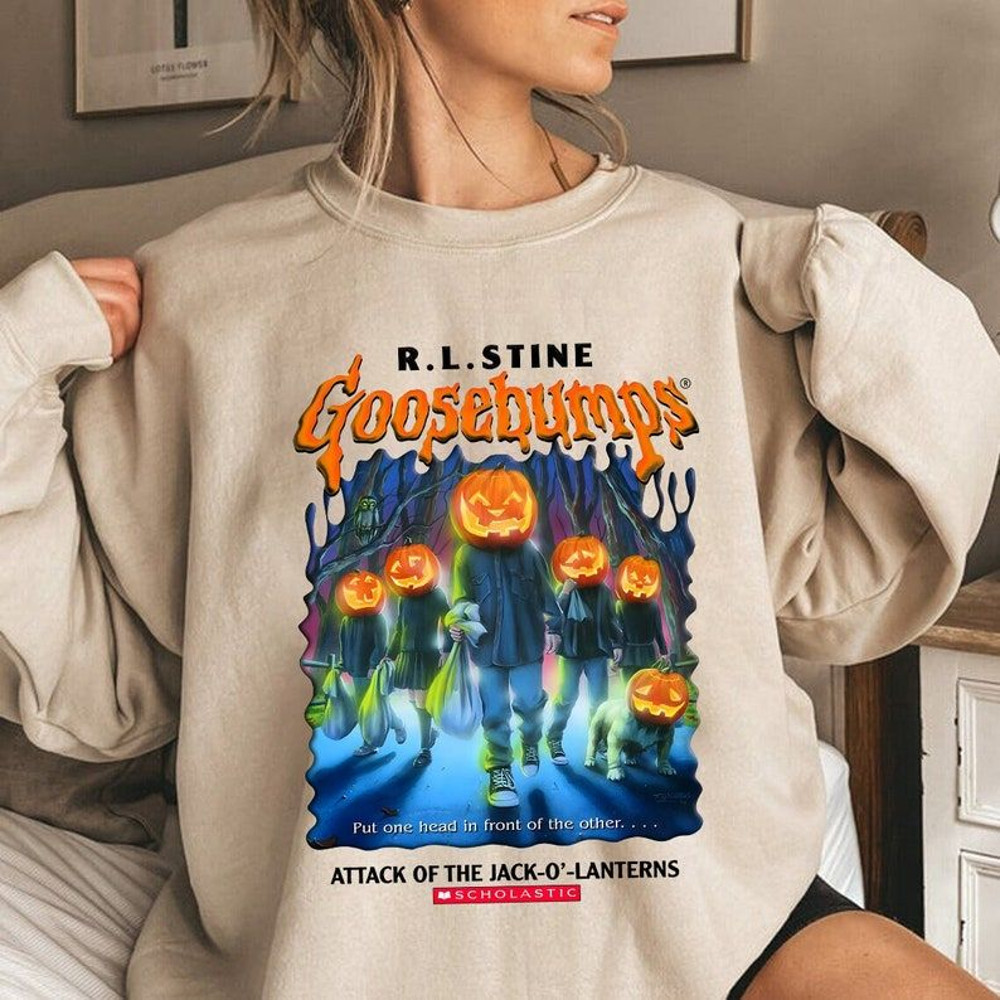 Vintage Goosebump Sweatshirt, Retro 90s Halloween Shirt, Halloween Shirt, Horror Movie, Goosebumps Horrorland Shirt, R.L.Stine Goosebumps.jpg