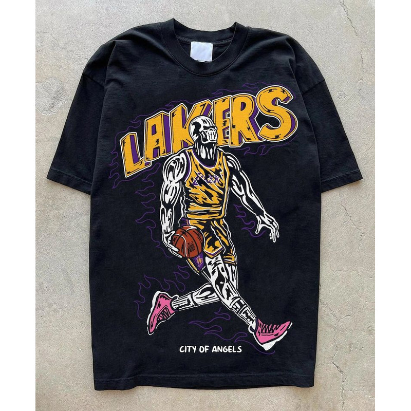 Warren Lotas  CIty of Angeles  Lakers nba T-shirt  NBA lakers shirt, Lebron james vintage nba shirt Basketball Shirt.jpg
