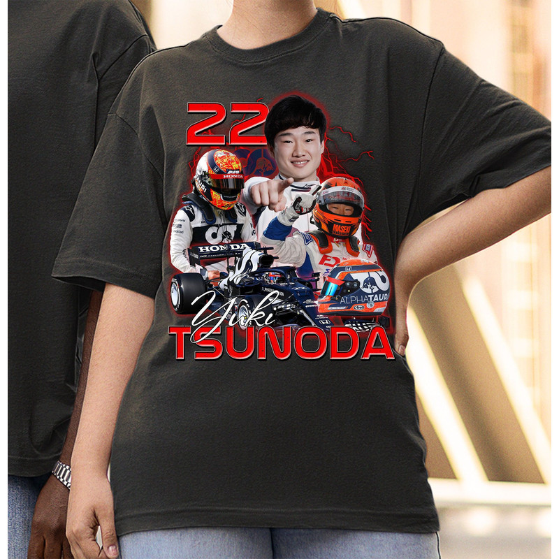 Yuki Tsunoda 22 Shirt, Alpha Tauri Racing, Formula 1, Formula One Shirt, Alpha Tauri Fan, F1 Shirt, Tsunoda Gift, Formula 1 2022, Fan gift.jpg