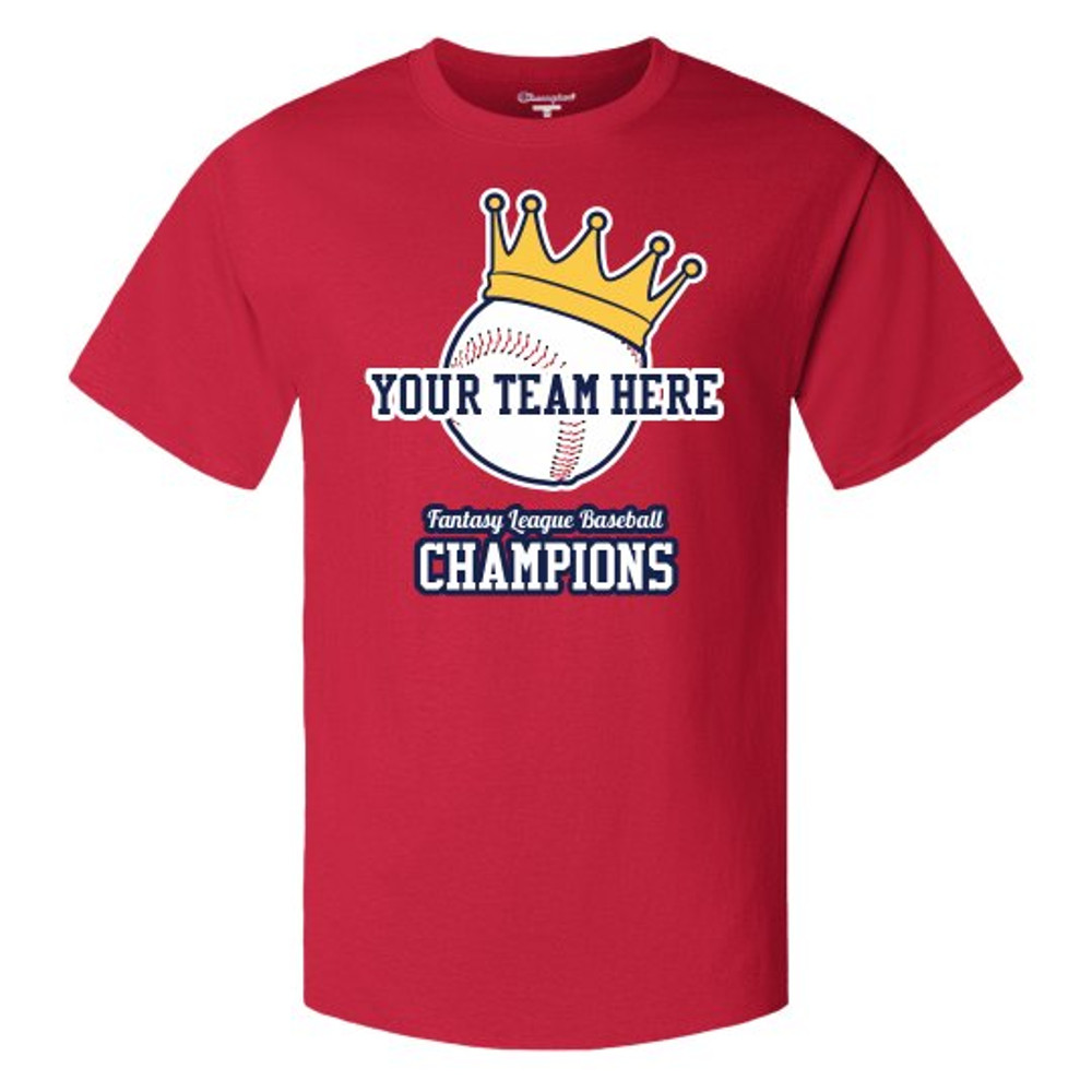 Add Your Team Name Fantasy Baseball Champions T-Shirt - Unisex Champion Short Sleeve T-Shirt FunnyShirts.jpg