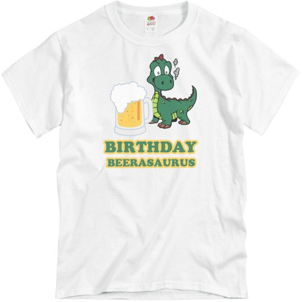 Birthday Beerasaurus - Unisex Basic Promo T-Shirt FunnyShirts.jpg