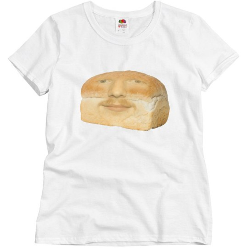 Bread Sheeran Tee - Ladies Semi-Fitted Relaxed Fit Basic Promo T-Shirt FunnyShirts.jpg