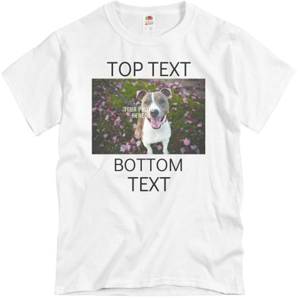 Custom Meme Shirt Template - Unisex Basic Promo T-Shirt FunnyShirts.jpg