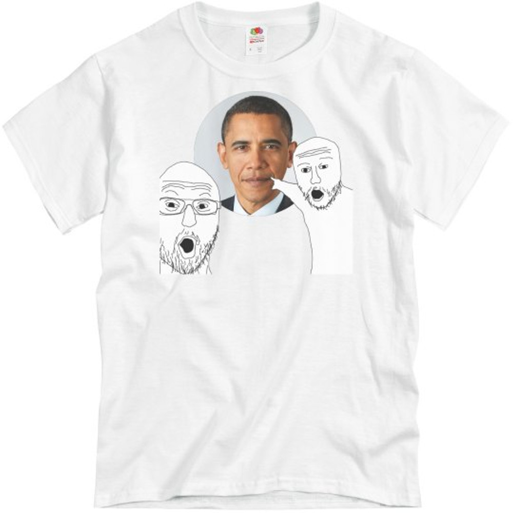 Custom Pointing Soyjack Shirt - Unisex Basic Promo T-Shirt FunnyShirts.jpg