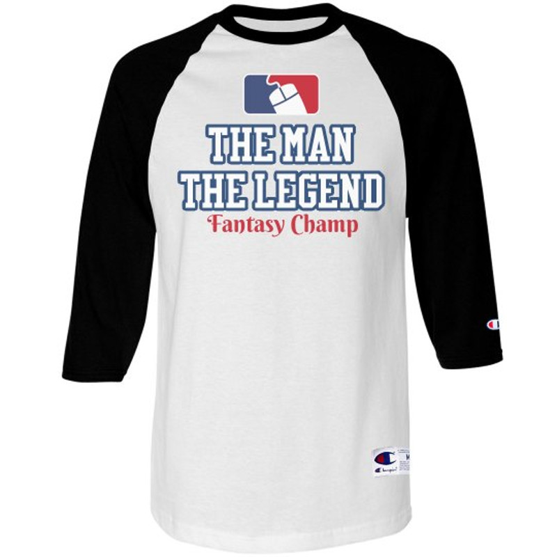 Fantasy Baseball Legend - Unisex Champion 34 Sleeve Raglan T-Shirt FunnyShirts.jpg
