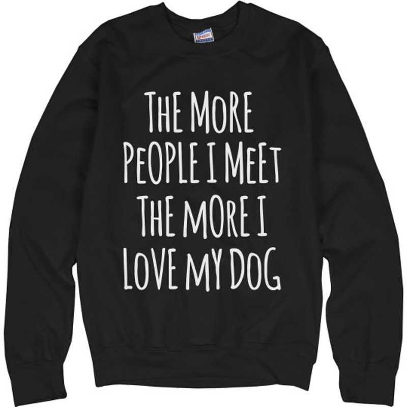I LOVE MY DOG SWEATSHIRT - Unisex Ultimate Cotton Crewneck Sweatshirt FunnyShirts.jpg