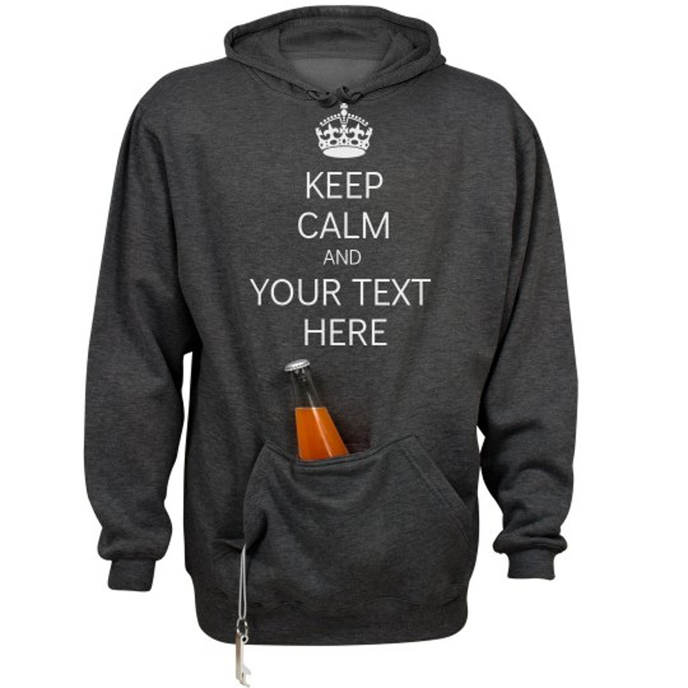 Keep Calm Beer Pocket - Unisex Beer Holder Tailgate Hoodie  FunnyShirts.jpg