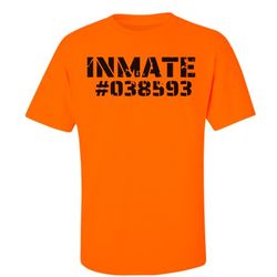 Neon Orange Inmate - Unisex Ultra Cotton Safety Neon Crewneck T-shirt