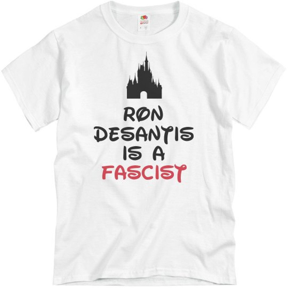 Ron Desantis Is a Fascist Shirt - Unisex Basic Promo T-Shirt FunnyShirts.jpg