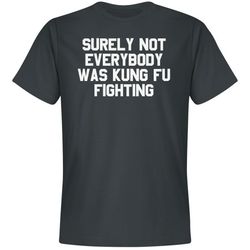 surely not everybody was kung fu fighting shirt - unisex premium t-shirt