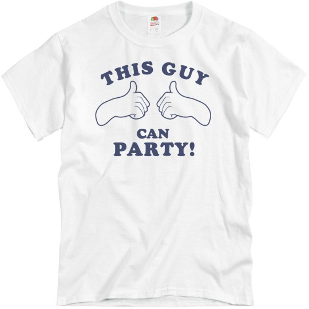 This Guy Can Party! - Unisex Basic Promo T-Shirt FunnyShirts.jpg