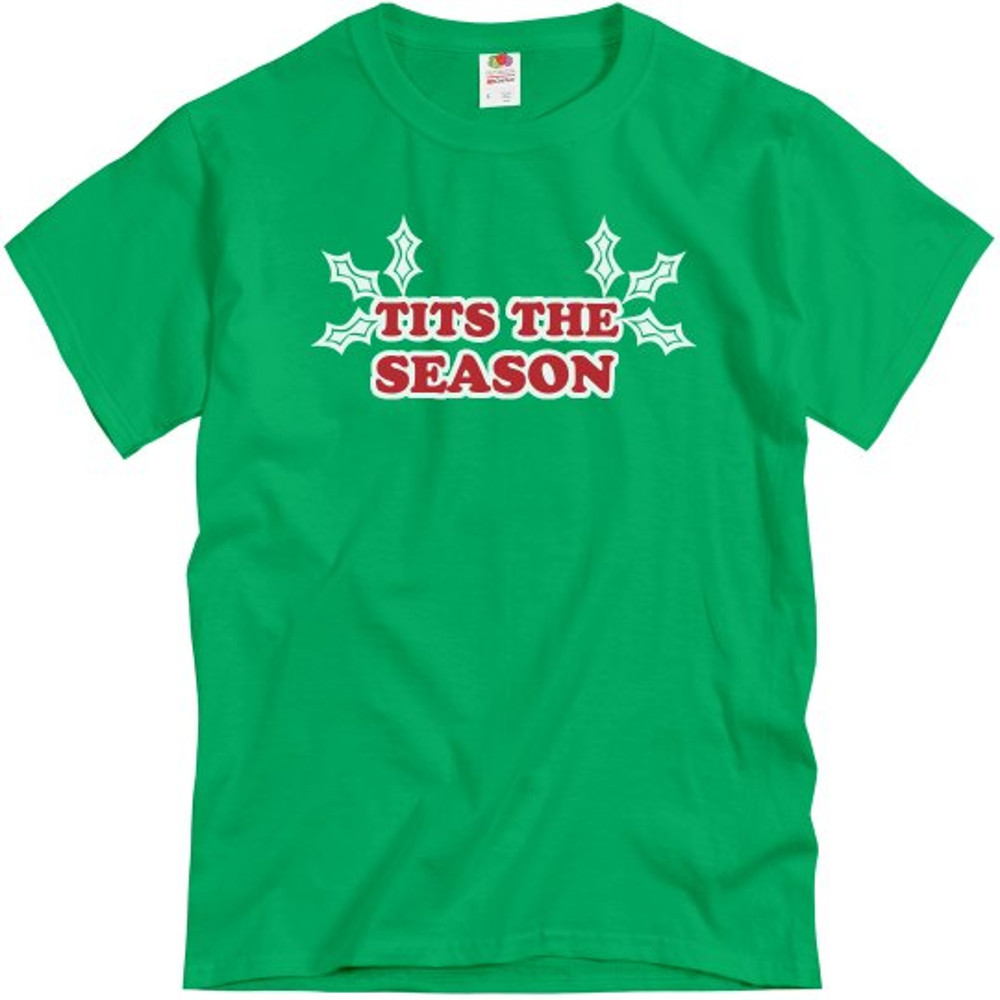 Tits The Season - Unisex Basic T-Shirt FunnyShirts.jpg