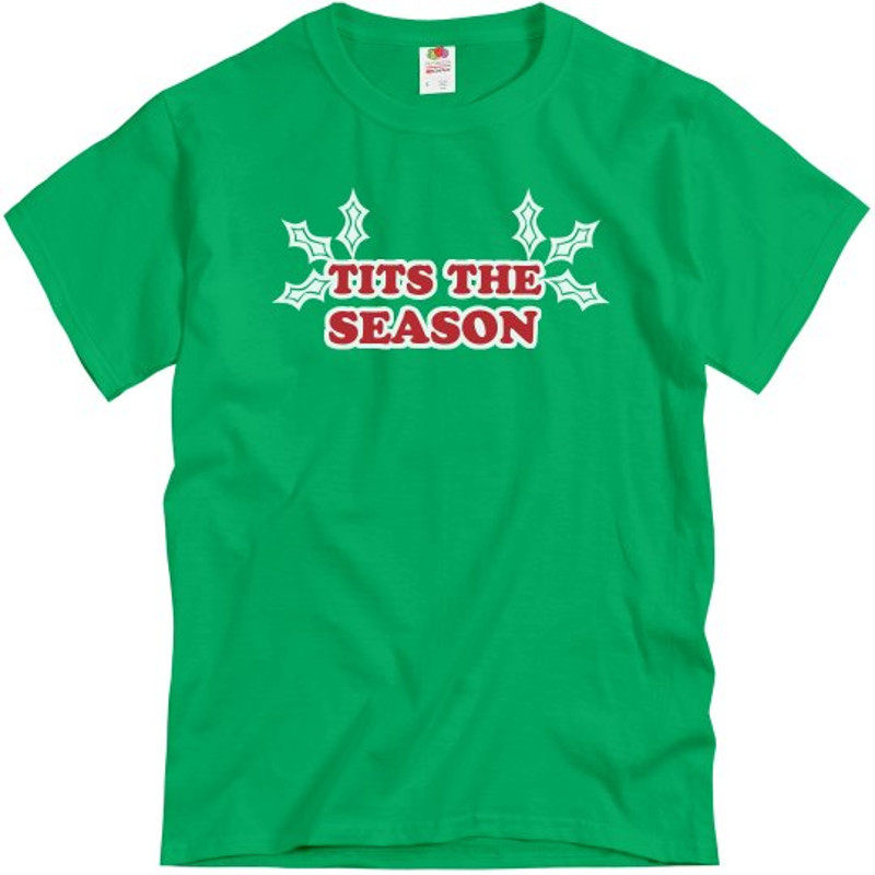 Tits The Season - Unisex Basic T-Shirt FunnyShirts.jpg
