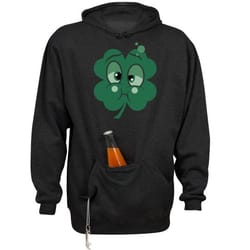 too much irish st patricks day - unisex beer holder tailgate hoodie