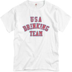 usa drinking team - unisex basic promo t-shirt