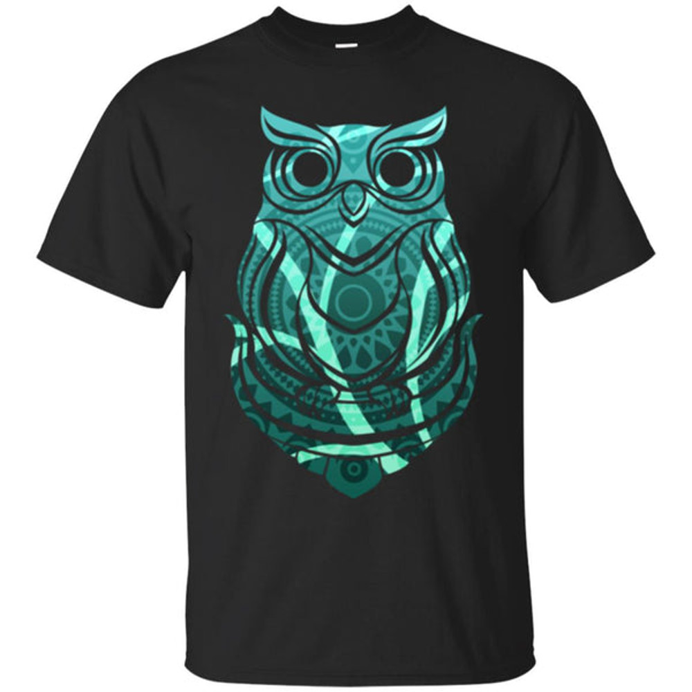 Beautiful Tribal Owl Print T Shirts Ver 1.jpg