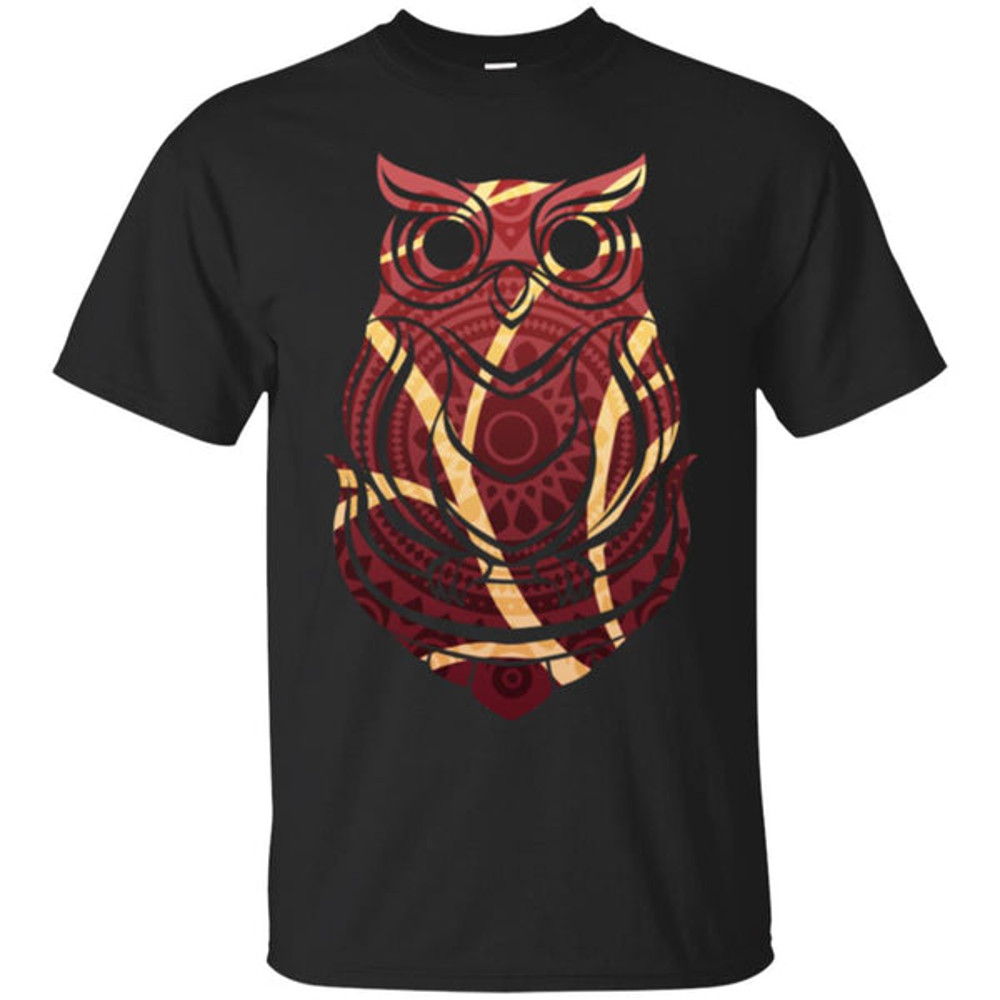 Beautiful Tribal Owl Print T Shirts Ver 2.jpg