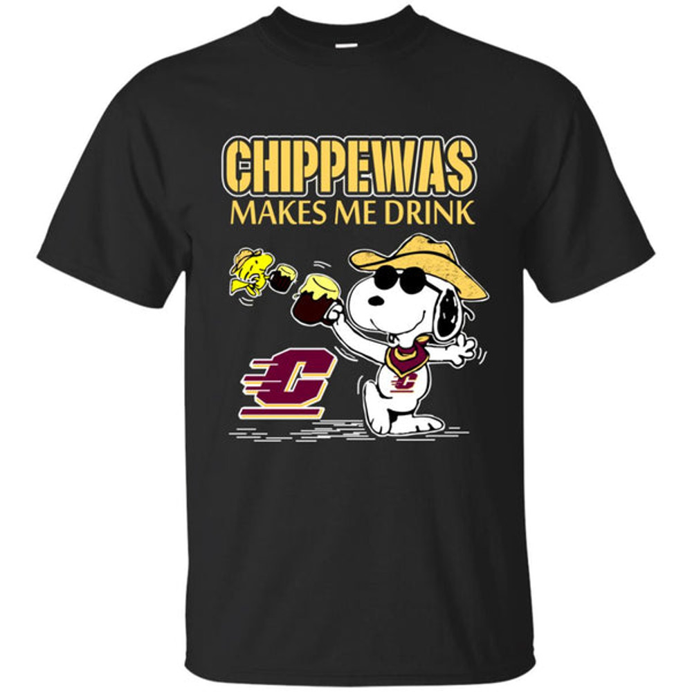 Central Michigan Chippewas Make Me Drinks T Shirts.jpg