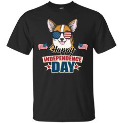 corgi - happy independence day t shirts ver 1