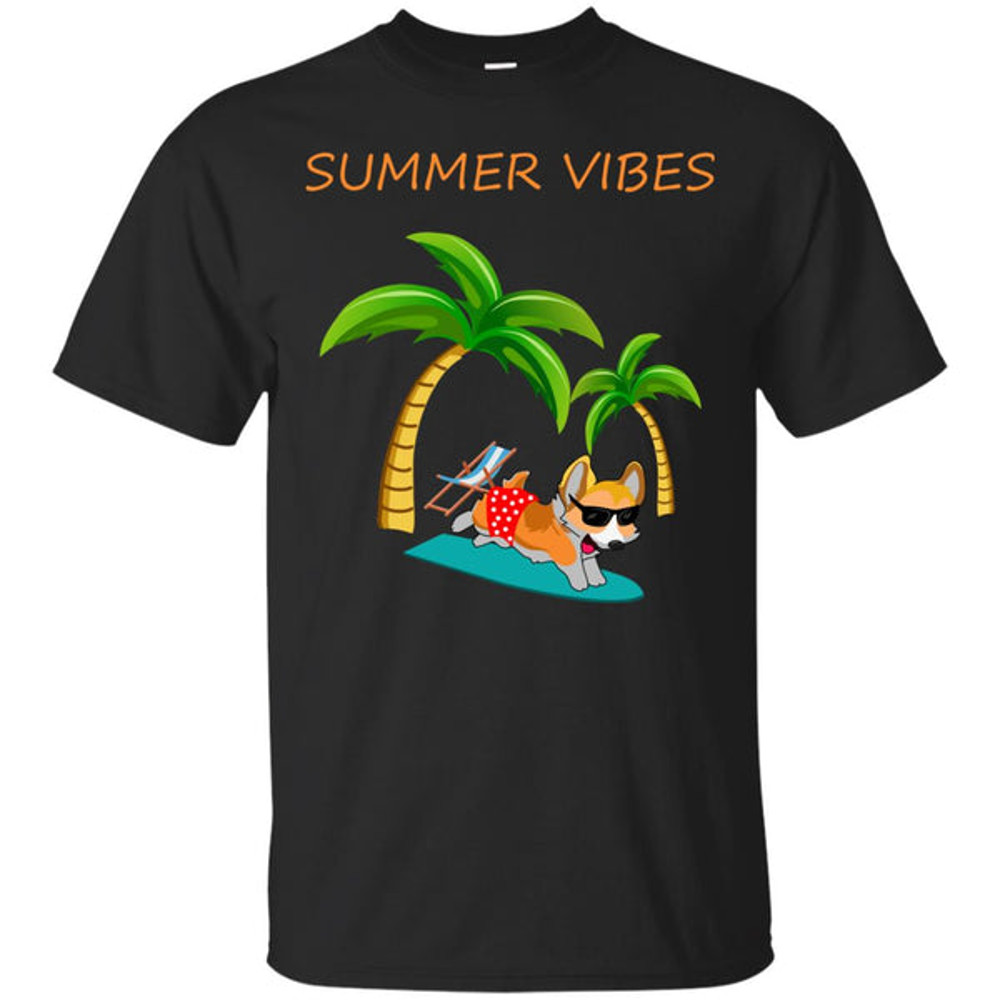 Corgi - Summer Vibes T Shirts.jpg