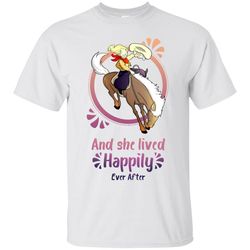 cowboy children - horse and she lived happily ever after t shirts