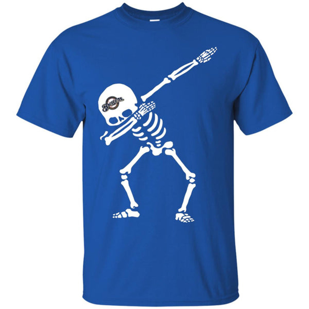 Dabbing Skull Milwaukee Brewers T Shirts.jpg