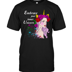 embrace your inner unicorn t shirts
