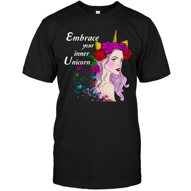 Embrace Your Inner Unicorn T Shirts.png