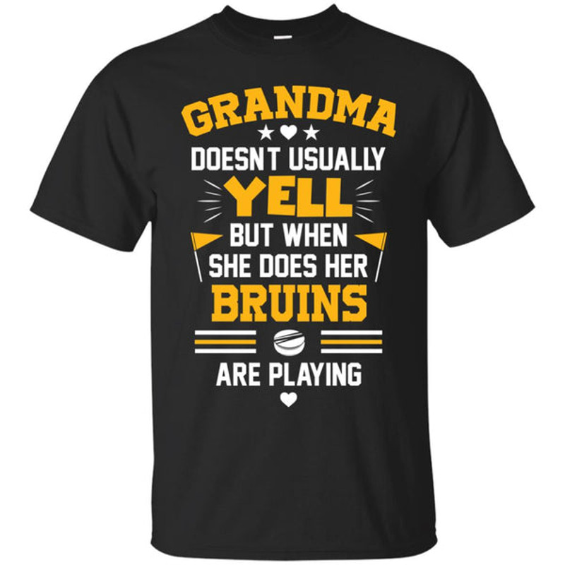 Grandma Doesn't Usually Yell Boston Bruins T Shirts 1.jpg