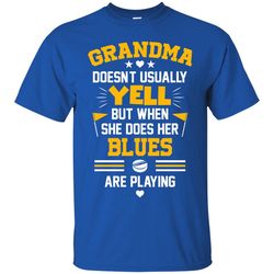 grandma doesn't usually yell st. louis blues t shirts 1