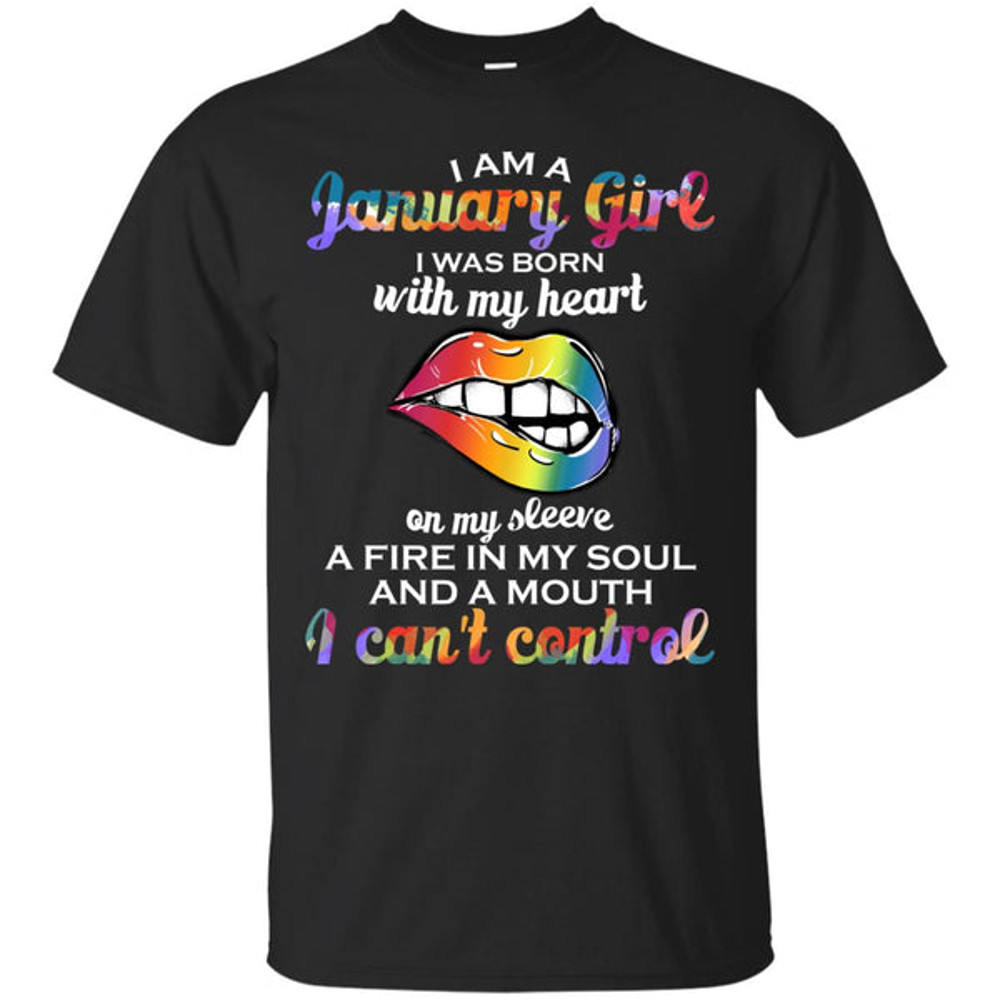 I Am A January Girl T Shirts.jpg