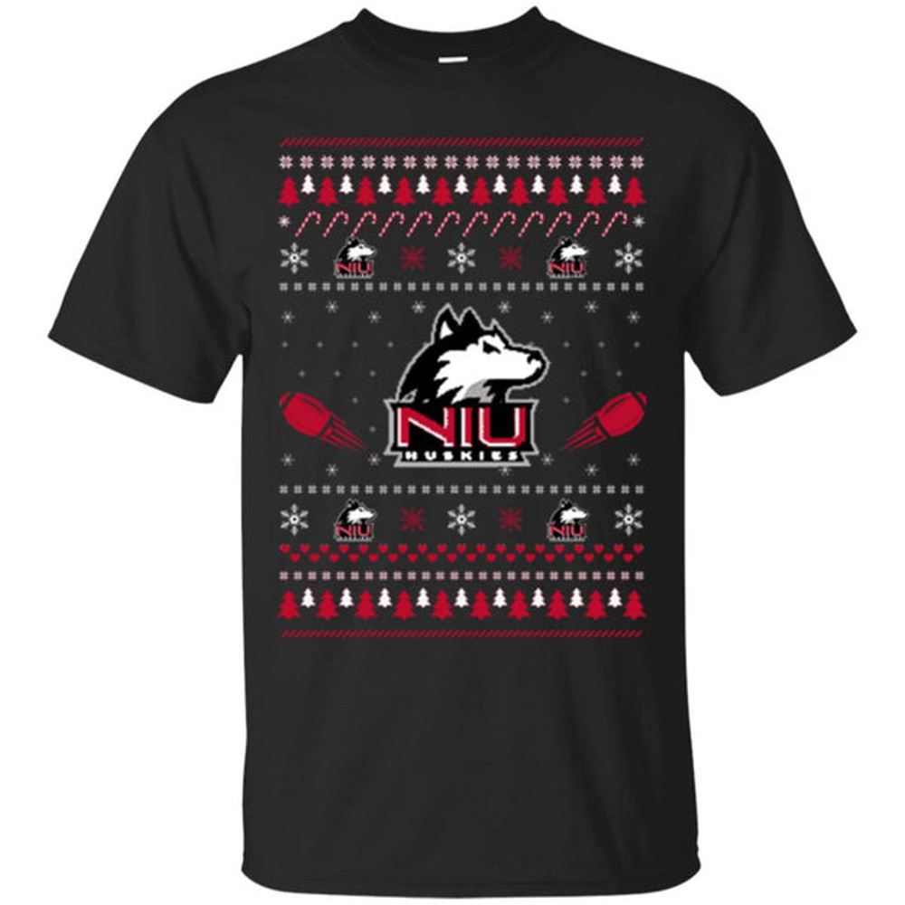 Northern Illinois Huskies Stitch Knitting Style Ugly T Shirts.jpg