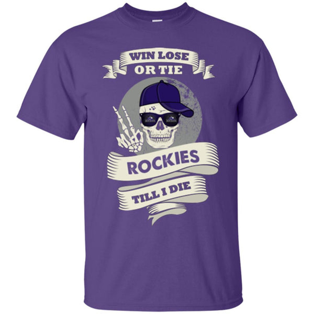 Skull Say Hi Colorado Rockies T Shirts.jpg