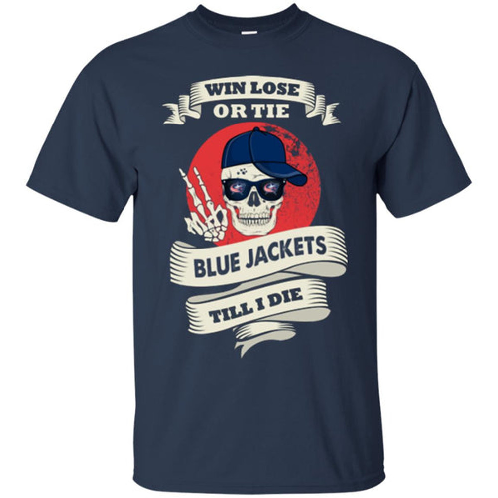 Skull Say Hi Columbus Blue Jackets T Shirts.jpg