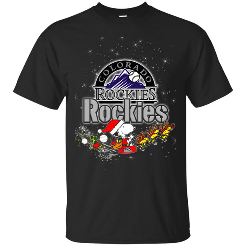 Snoopy Christmas Colorado Rockies T Shirts.jpg