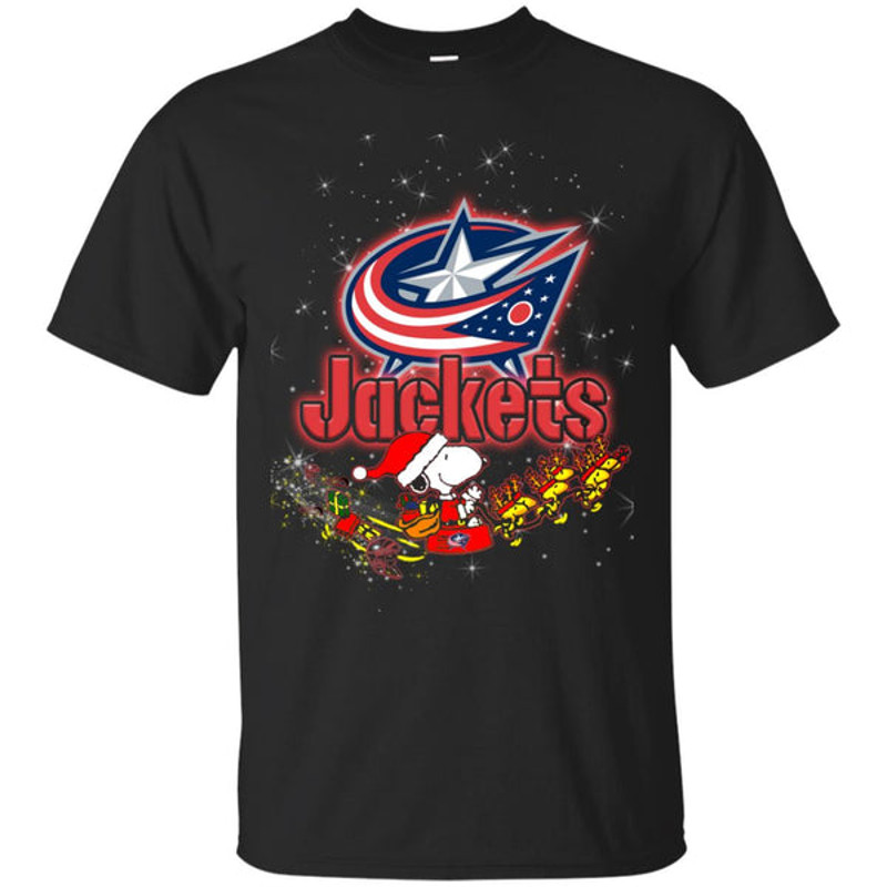 Snoopy Christmas Columbus Blue Jackets T Shirts.jpg