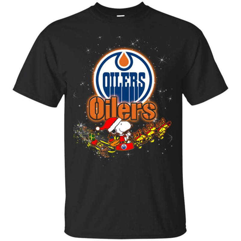 Snoopy Christmas Edmonton Oilers T Shirts.jpg