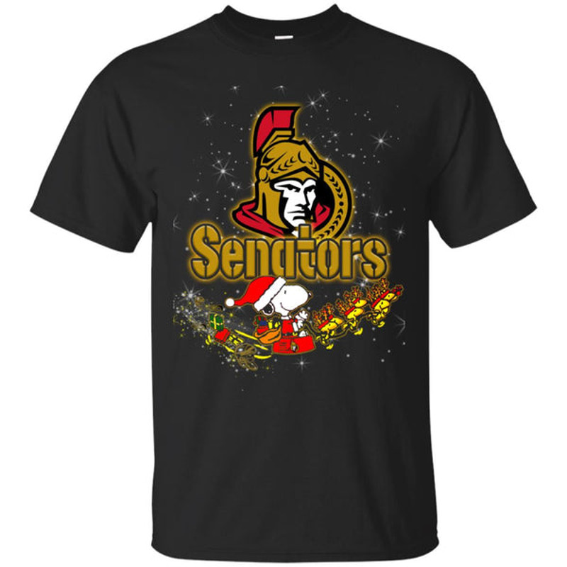 Snoopy Christmas Ottawa Senators T Shirts.jpg