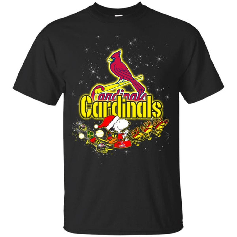 Snoopy Christmas St. Louis Cardinals T Shirts.jpg