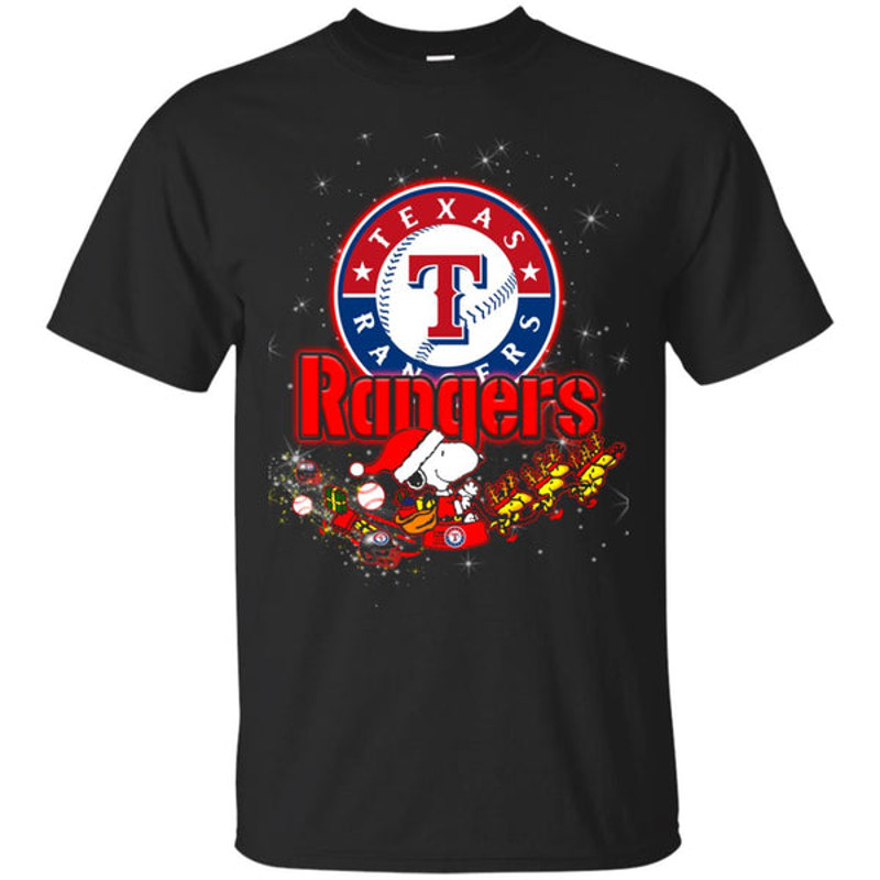 Snoopy Christmas Texas Rangers T Shirts.jpg