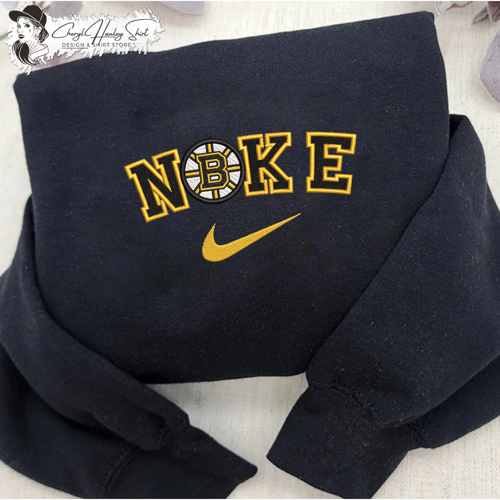 Boston Bruins Embroidered Sweatshirt, NHL Embroidered Sweater, NHL Boston Bruins Shirt, Hockey Embroidered Hoodie.jpg