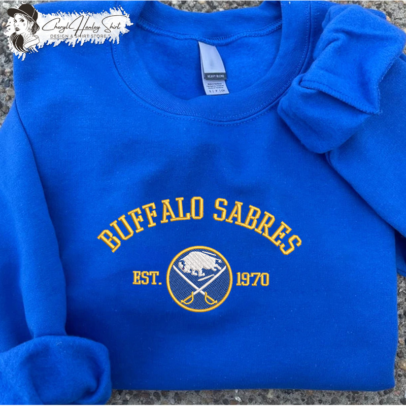 Buffalo Sabres Embroidered Sweatshirt, NHL Embroidered Sweater, Embroidered NHL Shirt, Hockey Embroidered Hoodie.jpg