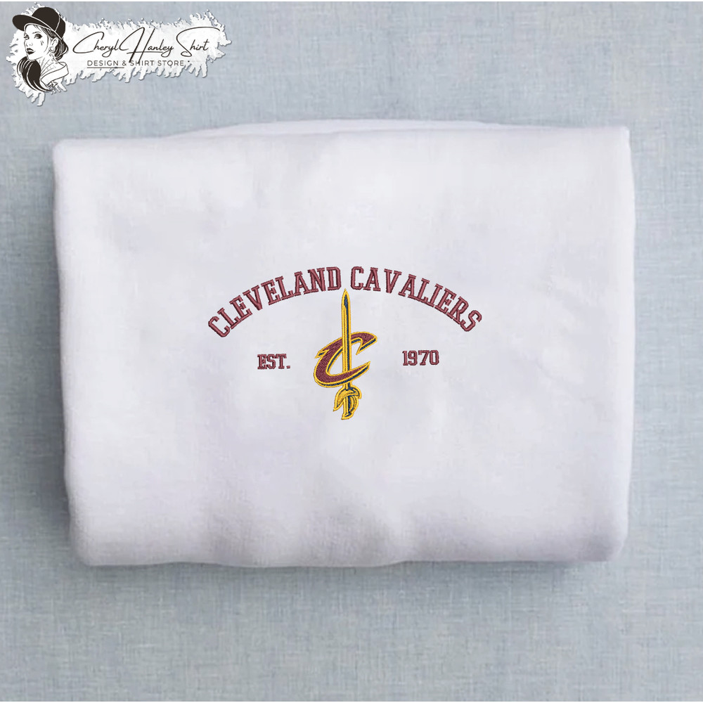 Cleveland Cavaliers est 1988 Embroidered Unisex Shirt, NBA T Shirt, Basketball, NBA Embroidery Hoodie, NBA Sweatshirt.jpg