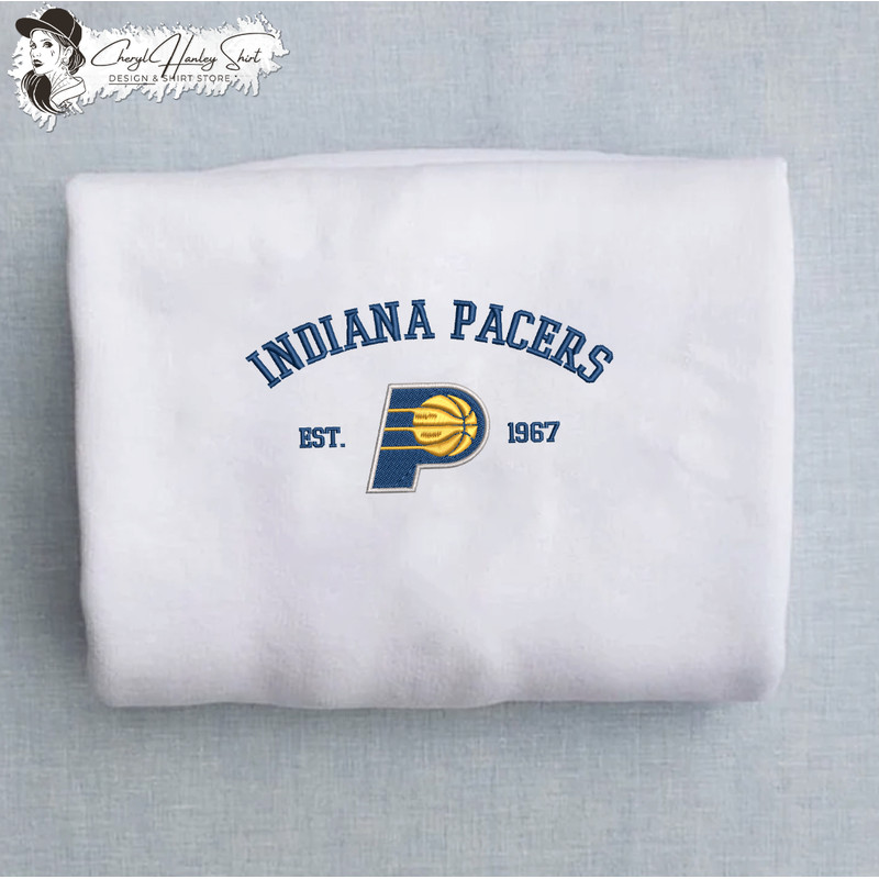 Indiana Pacers est 1967 Embroidered Unisex Shirt, NBA T Shirt, Basketball, NBA Embroidery Hoodie, NBA Sweatshirt.jpg