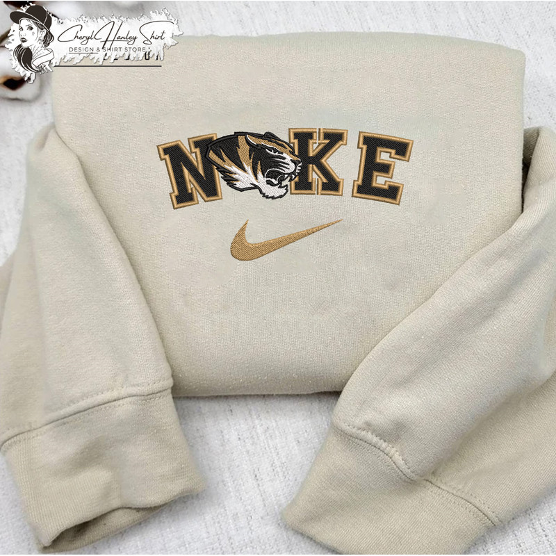 Nike Missouri Tigers Embroidered Sweatshirt, NCAA Embroidered Sweater, Missouri Tigers Shirt, Unisex Shirts.jpg