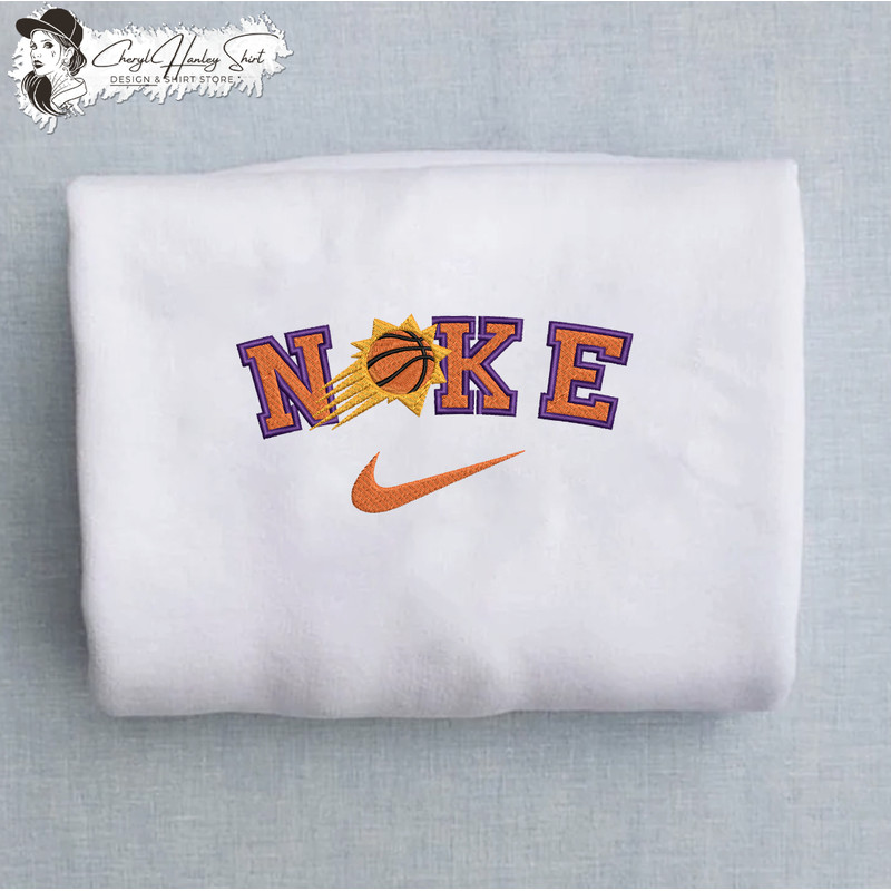 Nike Phoenix Suns Embroidered Unisex Shirt, Suns NBA T Shirt, Basketball, NBA Embroidery Hoodie, NBA Sweatshirt.jpg