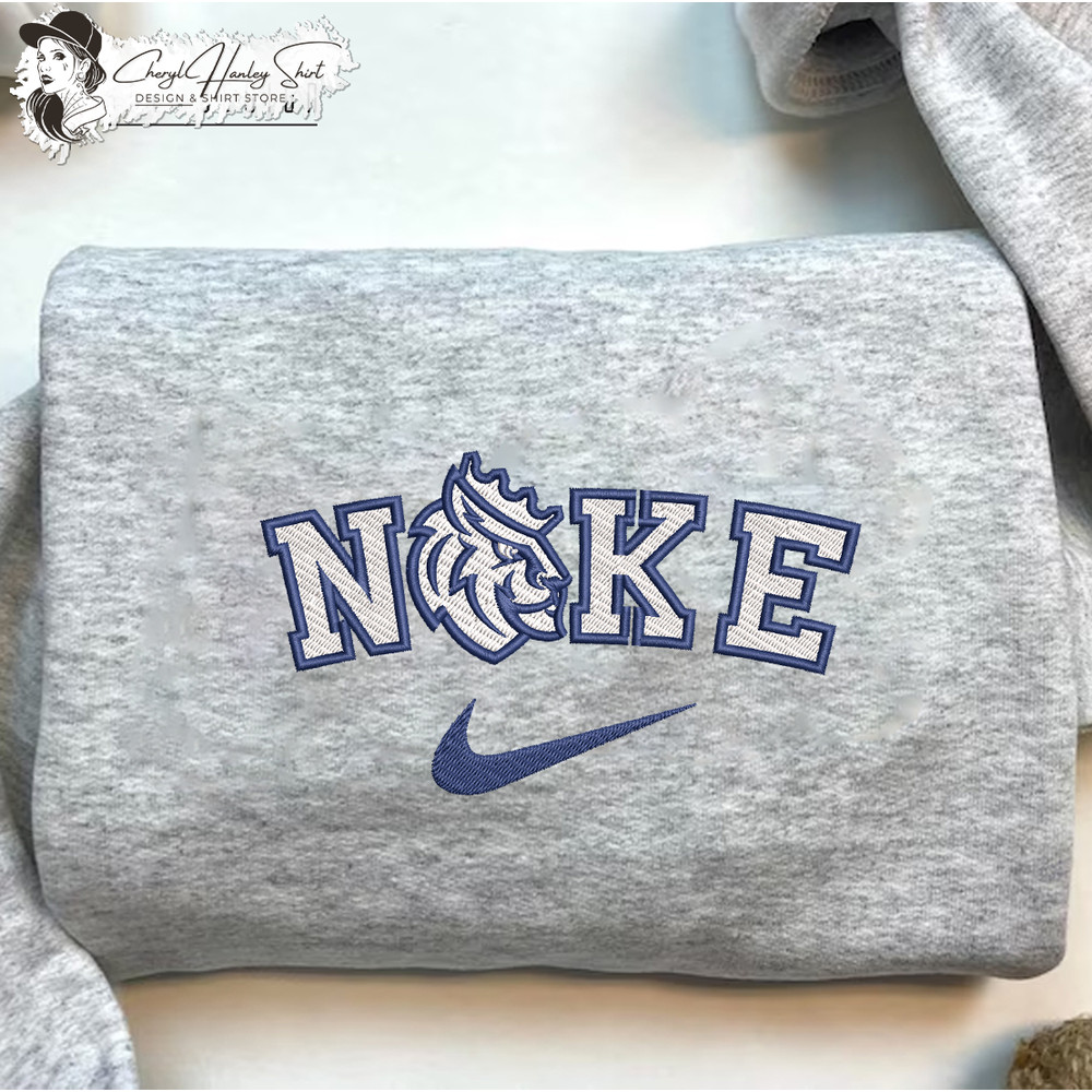 Nike Queens University Royals Embroidered Sweatshirt, NCAA Embroidered Sweater, Queens University Shirt, Unisex Shirt.jpg