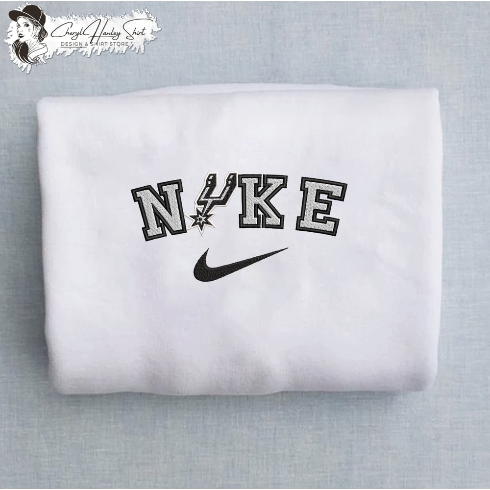 Nike San Antonio Spurs Embroidered Unisex Shirt, Spurs NBA T Shirt, Basketball, NBA Embroidery Hoodie, NBA Sweatshirt.jpg